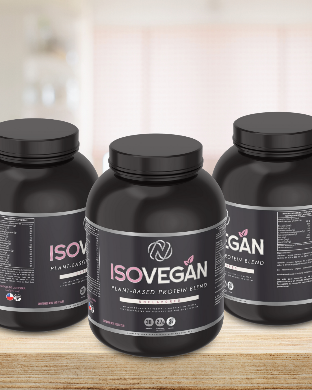 Proteína Whey Isovegan Sin Sabor