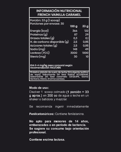 Proteína Whey Isolate French Vanilla Caramel